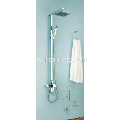 Brass Wetroom Shower Mixer Taburan Hujan Kepala Besar